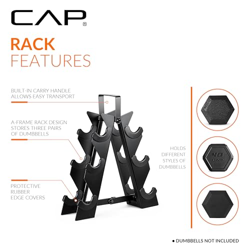 CAP A-Frame Dumbbell Weight Rack - style: holds 5-15lb