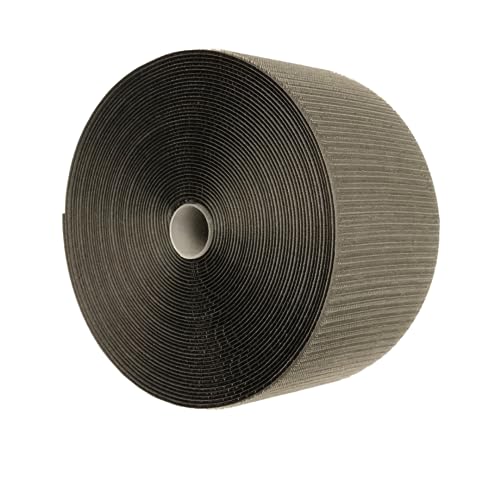 Tumbl Trak Hook Mat Fastener | 42' Long & 4" Wide | Hook Fastener for Carpet Bonded Foam Seams | for Gymnastics and Cheer Gym Floors (Charcoal) - style: Charcoal