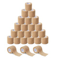 Sensi Wrap Grip Cover Sports Self Bandage Rolls 2-inch x 5-Yards 24pcs (Tan) - color: Tan