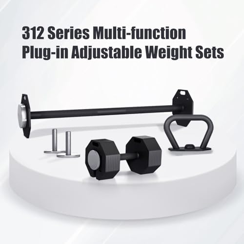 Adjustable Dumbbell Weight Plates, Each 5lb Durable Versatile - size: 40 LBS