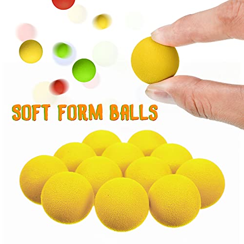 Sumind 48 Pcs Soft Foam Balls Popper Refill Pack, 1.2 in, 4 Colors | Ball Refill, Small Foam Balls,Bullet Replacement, Kids Birthday Party, Games Favors, 4 Assorted Colors, 1.2 Inch