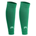 MediCaptain Pre Cut Soccer Sock Sleeves, Companion for Soccer Grip Socks, Securely Holds Shin Guards, Compression Leg Warmer - color: Green