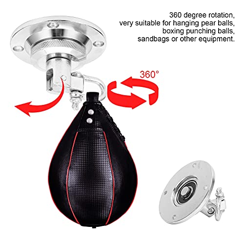 Speed Bag Swivels, Stainless Steel Boxing Ball Swivels with 360° Ball Bearing Speed Bag Mount Hardware Kit for Boxing Training