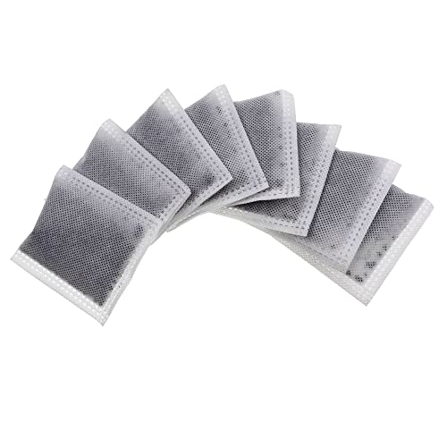 Compact Activated Charcoal Odor Absorbing Filter Refill Deodorizer | for iTouchless Cans 2.5 Gal, 3 Gal, 4 Gal and Other Small Trash Cans Under 8 Gallons with Filter Compartment (8 Pack)
