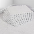 12 pcs Thickened Plush Foam Interlocking Floor Mat, Interlocking Foam Tiles with Edgings for Baby, Soft Anti-Slip Puzzle Area Square Rug Playmat for Children Room Bedroom(11.8", White) - color: White