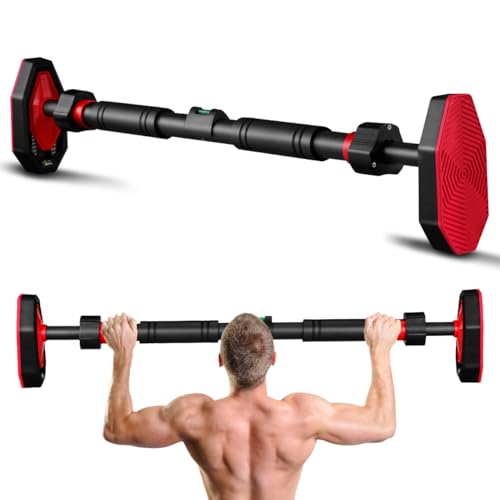 Mipcase Pull up Bar for Doorway No Drill Pull up Bar with Secure Locking and Comfortable Grip Home Fitness Equipment for -Ups Chin-Ups Upper Body Strength Training 39.37 X 6.10 X 2.75 in