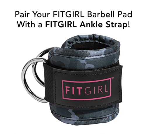 FITGIRL - Squat Pad and Hip Thrust Pad for Leg Day, Barbell Pad Stays in Place Secure, Thick Cushion for Comfortable Squats Lunges Glute Bridges, Olympic Bar and Smith Machine - color: Camo (Deluxe)