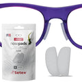 Setex Gecko Grip 1.8mm Thick Anti Slip Eyeglass Nose Pads, (5 Clear Pair) USA Made, 2500 Innovative Microstructured Fibers per Nose Pad, 1.8mm x 7mm x 16mm - size: 5 Pair Clear