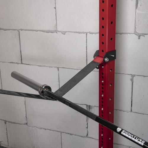 Fitvids Upgraded Adjustable Jammer Arms, Lever Arms, Monolift Attachments Rated 600 LB Per Arm, Fits Racks at All Post Sizes and Hole Sizes, Pair - style: straps-black
