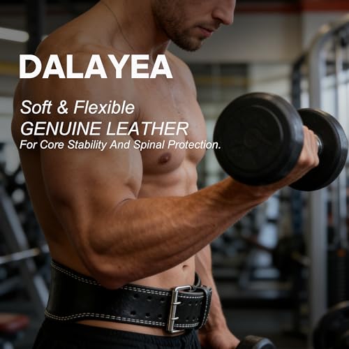 Weight Lifting Belt Gym Fitness, Padded Cowhide Leather Weightlifting Belt, Functional Powerlifting Belt Adjustable Weightlifting Belt - color: Black, size: Medium