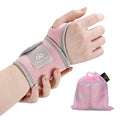 INDEEMAX 2 Pack Copper Wrist Brace Support for Carpal Tunnel, Pain Relief, Arthritis, Tendonitis, Adjustable Wrist Braces Compression Wraps Both Hands, Fit for Men and Women, Pink - color: Pink