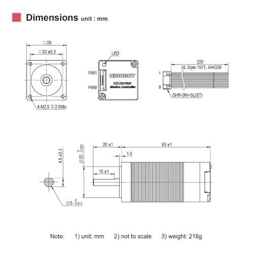 28MM Nema11 Stepper Motor with Incremental Encoder,Integrated Closed-Loop Servo Motion Controller and Driver,CAN Bus Interface,High Speed 3000RPM, Max 0.16Nm,0.7A,16‑24VD (UIM2852CM) - style: Incremental Encoder