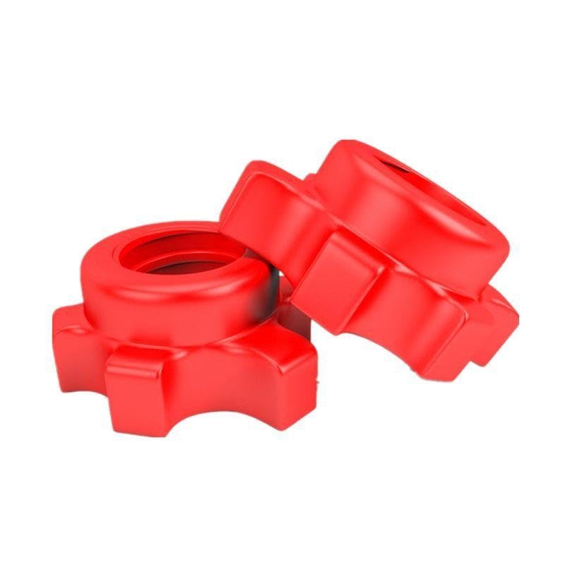 DYNWAVE 2X Dumbbell Handle Dumbellsweights Set Sturdy with 4 Collars Barbell Bar for Workout Strength Training Fitness Gym Attachment - color: 35cm