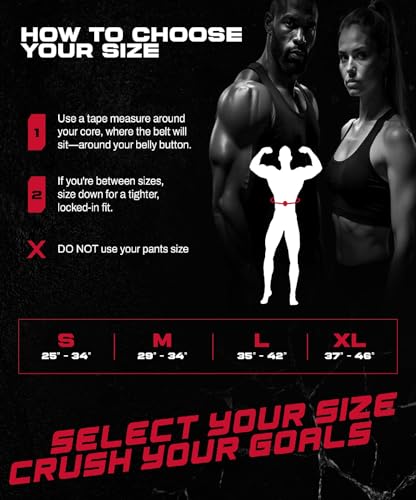 Beast Gear Weight Lifting Belt - Leather Power Lifting Belt for Men，10mm Thick Weightlifting Belt for Deadlifts, Back Support Squats Belts for Powerlifting, Crossfit Gym Belt for Men Women - size: M