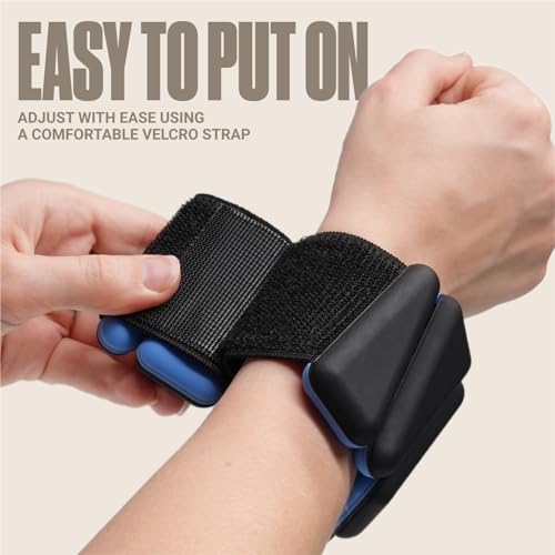 SPORTBIT Wrist and Ankle Weights for Women - Set of 2 (1lb Each) Wearable Ankle & Wrist Weights - Leg & Arm Bands, Silicone Weighted Bracelets for Workout, Walking, Running, Yoga, Pilates - color: Green