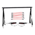 Pilates Bar Kit with Fitness Bands,Pilates Yoga Home Gym Equipment,Offers Adjustable Levels,Latex Pilate Workout Equipment for Legs Hip Waist Arm Exercise Women and Men