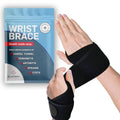 Dr. Arthritis Essentials Wrist Support, Wrist Wraps, Carpal Tunnel Wrist Brace for Night Support, Hand Brace & Wrist Guard for Left & Right Hand (Black 2 Pack) - size: Black - 2 Pack