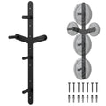 Wall Mounted Weight Plate Rack, 6 Pegs & 4 Barbell Storage Rack, 1190 LBS Capacity Weight Plate Holder, Wall Mounted Bumper Plate Storage for Home Garage Gym, Fit 2" Olympic, Rubber Protection Pads - size: Weight Plate Storage Rack