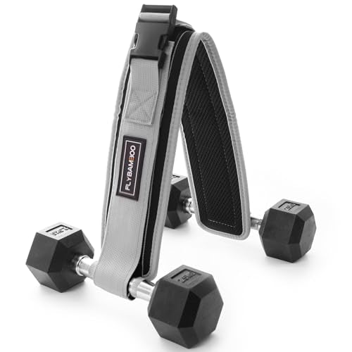 Hip Thrust Belt for Dumbbells,Booty Belt for Hip Thrust Slip-Resistant Padding - color: Gray