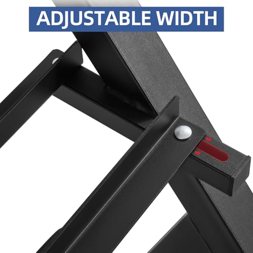 Dumbbell Rack 3-Tier Adjustable Weight Stand, 1000LBS Capacity Weight Rack for Kettlebells, Dumbbells and Home Gym Equipment, Heavy-duty Commercial Steel, Black