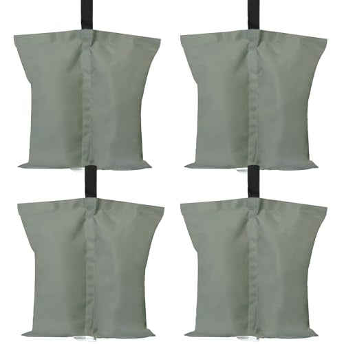 ABCCANOPY Canopy Weights 150 LBS Tent Sand Bags,4-Pack Gray(No Sand) - color: Gray, size: 150 LBS