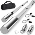 DASKING 4ft/4.9ft Barbell, 2-Inch Olympic Detachable Bar, Portable Strength Training Bar for Weightlifting, Squat, Bench Press, Home Gym, 450LBS, Includes Silent Collars - size: 4.0 Ft