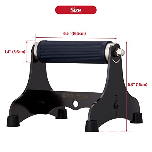 GD Expush Metal Push Up Bar Thick handles for Pushup Stands Chest Workout | non-slip heavy duty steel push up bars, parallettes, Ergonomic dip bar, planche exercise calisthenics equipment