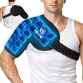 REVIX XL Ice Pack for Shoulder Wrap, 45-Min Long-Lasting Cold Therapy for Rotator Cuff Relief with Ice Grid Gel Design, Extra Large Reusable Ice Packs for Post-Workout Recovery & Soothe Discomfort - size: XL
