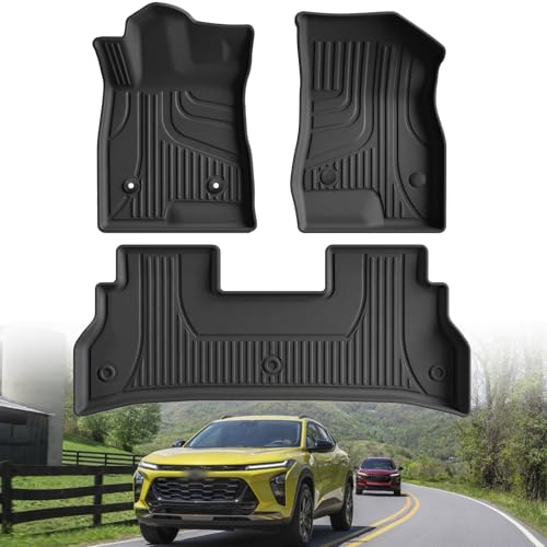 Floor Mats for Chevy Trax 2024 2025 2026 LS/1RS/LT/2RS/ACTIV All Models | TTX LIGHTING Floor Liners Custom Fit for Chevrolet Trax 1st and 2rd Row Car Mats Interior Accessories - style: Floor Mats
