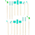 Nuenen 16 Pcs Small Household Cleaning Brushes - Deep Detail Crevice Cleaner Brush Set, Corner Space Keyboard Bottle Tile | Small Household Cleaning Brushes Set, 8 in 1 Bottle Cap for Small Holes, Deep Detail Crevice Brush Set, Crevice Cleaning Tool