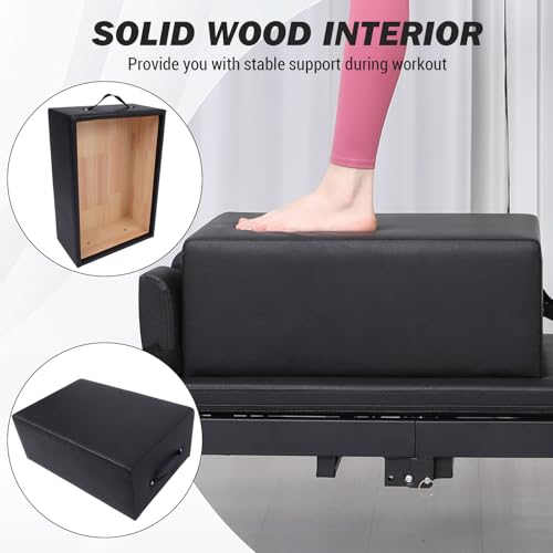 Pilates Reformer Sitting Box,Pilates Sit Boxs for Home Workout, Pilates Exercise Accessories for Pilates Refomer/Board, Posture Correction, and Rehabilitation Training