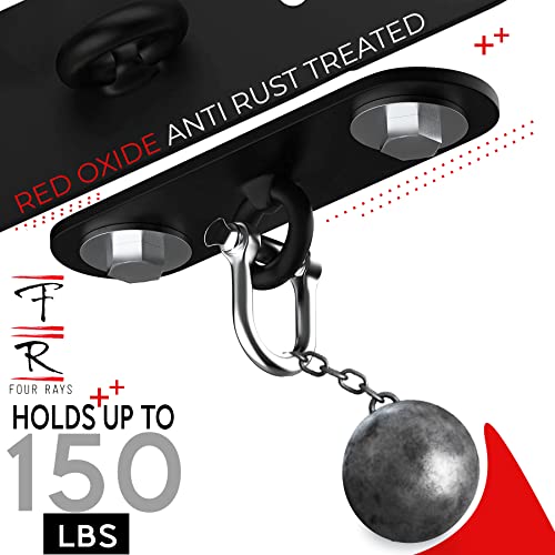 360 Rotation Heavy Bag Chain, Punching Bag Hanger with Stainless Steel Swivel Chain and 4 Snap Hooks, Mount for Hammock, Gym Swing, Yoga Swing, Trapeze - size: Ceiling Mount Bracket 5 Inch