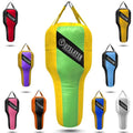Outslayer Angle Uppercut Heavy Punching Bag for Boxing & MMA - Customizable Colors, Optional D-Ring, Unfilled/Soft Filled Choices - Made in USA - color: Light Green/Yellow, style: Filled Without Bottom D-Ring