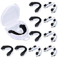 Sport Mouth Guards Gum Teeth Armor Game Guard for Boxing Basketball Football Hockey Karate Basketball Rugby Match - color: Black With White