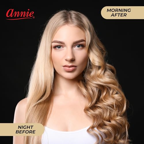 Annie Foam Hair Rollers X-Large 1 1/4 Inch, 8 Count Pink Soft Sponge Curlers for Heatless Curls & Waves, No Pins or Clips Needed, For Wet or Dry Hair, Long-Lasting Hold - color: Pink