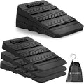 UNMERA Squat Wedge Block 6PCS Adjustable Non-slip Rubber Squat Ramp | Squat wedge for heel-elevated training, deadlifts, and calf stretches to improve mobility, balance, and strength.