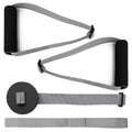 Hshbxd Resistance Band Handles & Accessories Kit for Elastic Bands & Tubes, Modern Silver and Black Nylon Exercise Strap Accessories