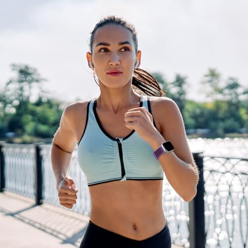 6 Pack Sport Nylon Loop Band Compatible with Apple Watch Band 38mm 40mm 41mm 42mm 44mm 45mm 46mm 49mm for Women Men, Adjustable Breathable Braided Straps for iWatch Series 11/10/9/8/7/6/5/4/3/SE/Ultra - color: Lake Blue/Light Beige/Lilac/Pomegranate/Smoke