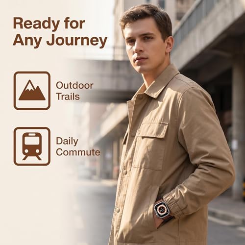 Alpine Loop Nylon Compatible with Apple Watch Ultra 3/2/1 Band 49mm Series 11/10/9/8/7/6/5/4/3/2/1/SE 46mm 45mm 44mm 42mm, Adjustable Soft Sport Strap with Leather Design for iWatch Men - color: Olive Green