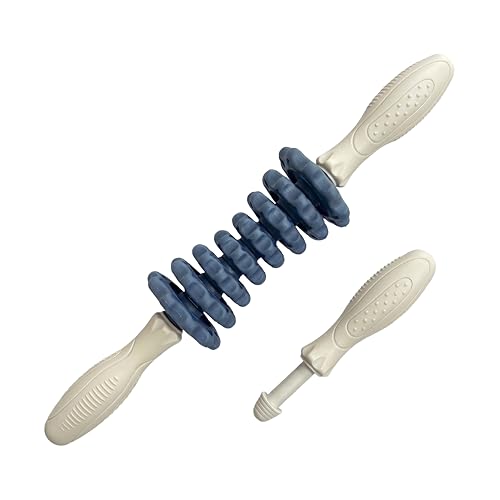 ONIPAX 3-in-1 Muscle Roller Stick - Adjustable Deep Tissue Massage Tool | 8-Gear Adjustable, POM Core, Portable for Neck, Back & Calf Relief - Ideal for Post-Workout Recovery & Muscle Tension Relief - color: Blue
