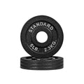 CAP Barbell 2-Inch Olympic Weight Plate | Multiple Options - size: 5 lb - Set of 4, style: Classic - Black