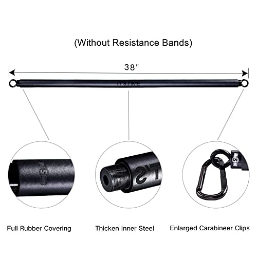 Innstar Multi-Function Resistance Bands for Working Out, Push Up Exercise Bands Resistance Bands Set for Bench Press Gym Equipment, Home Workout, Travel Portabl - color: Black 800LBS-38"Bar