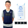 Sereni Weighted Calming Vest for Kids,Therapy Compression Vest w/Adjustable Weights, Sensory Vest for Emotional Regulation - size: Large