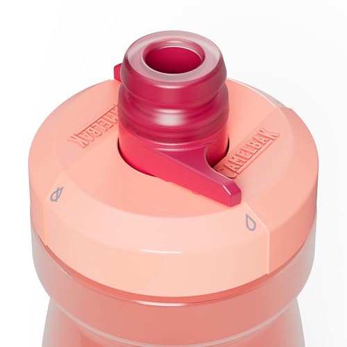 CamelBak Podium Bike Squeeze Water Bottle, High‑Flow Easy‑Squeeze Design for Cycling Performance, 21oz, Mercury Blush - color: Mercury Blush