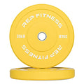 REP Color Bumper Plates LB Olympic Barbell Weights – Rubber Training Discs for Home Gym Strength Lifting, Low Bounce Durable, Weight Pairs & Sets 10 15 25 35 45 Pound Options - color: D. 35lb Yellow Pair