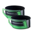 ROCKBROS Bicycle Ankle Leg Strap Safety Cycling Trousers Strap Bike Reflective Wrist Ankle Bind Bands Pant Leg Bands for Cycling Jogging Running Gear - color: Green*2