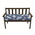 40x20in Bench Cushion Waterproof Porch Swing Cushions Floral Patio Bench Seat Pad Patio Chair Pad for Garden Blue Grey - color: Blue Grey