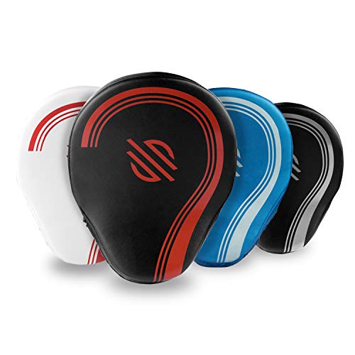 Sanabul Core Series Curved Boxing MMA Strike Pads Boxing Punching Mitts for Martial Arts Muay Thai Kickboxing MMA Pads - color: GunMetal