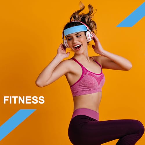 6pcs 80s Headbands for Women, Terry Cloth Sports Headband Neon Sweatbands 80s 90s Party Costume Accessories for Retro Party Decorations Gym Yoga Tennis Running Fitness