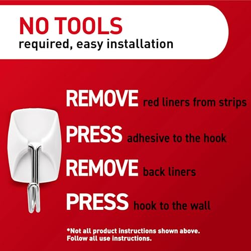 Command Small Wire Toggle Hooks, 16 Hooks and 24 Strips, Damage-Free Hanging Wall Hook with Adhesive, No Tools Required, Great for Home, Kitchen, and Office Organization, Holds up to 0.5 lb - size: Small (16 Hooks)